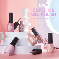 Gellen Gel Nail Polish Kit, 6 Pcs Warm Nude Gel Polish Set, Neutral Nudes Gel Nail Polish Kit, Soak off Led Nail Lamp Gel Nail Kit Manicure Diy Gifts for Women