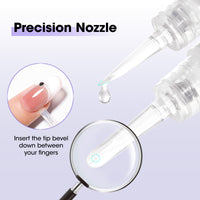 Gellen Nail Glue Remover Pen, 2Pcs 3ml Nail Glue Remover for UV Nail Glue Press on Nails, Click Remover Pen Design and Remove for Fake Nails Tips, Alcohol Acetone Free Fast Remove Gel Glue