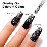 Gellen Nail Polish, Quick Dry 3 Colors Glitter White Sliver Gold Nail Polish Set Xmas Halloween Nail Lacquer Set, Gift for Women Home Nail Art, No UV Light Needed, 0.33 Fl.oz