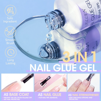 Gellen 240Pcs Gel Tips Nail Extension Kit Coffin False Nail Tips with Nail Glue Gel Kit, Fake Nails Kit with Base & Top Coat and LED Nail Lamp, Easy Diy Fast Extension Manicure Set