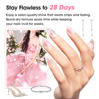 Gellen 24Pcs Gel Nail Polish Set, 20Colors Elegant Jelly Gel Polish with Base Coat & Glossy Matte Cateye Top Coat, HEMA TMPTA TPO 3-Free Red Pink Green White UV Cured Soak off Nail Kit for Women