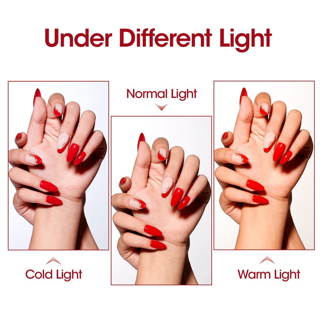 Gellen Gel Nail Polish Kit, Glossy White Pink Red Gel Polish, Soak off Gel Nail Kit for DIY Home Gel Manicure Set, 6 Colors Nail Polish Kit for Nail Art