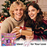 Gellen Nail Polish, Quick Dry 3 Colors Glitter Purple Dark Purple Pink Nail Polish Set Xmas Halloween Nail Lacquer Set, Gift for Women Home Nail Art, No UV Light Needed, 0.33 Fl.oz