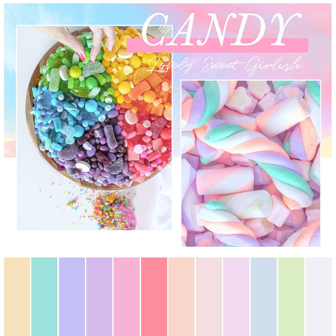 Perfect Summer Gel Nail Polish, 12 Colors Gel Polish Pastel Macaron Soak Off UV Nail Polish Gel, Manicure DIY Salon Nail Art Gift for Women Girls