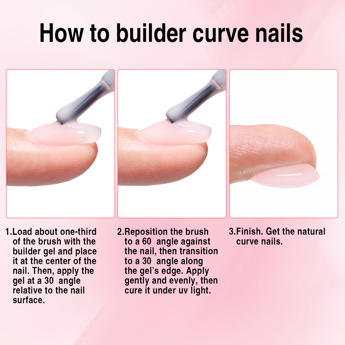 Candy Lover Nail Builder Gel, 7-in-1 Pink Builder for Nails, UV/LED Cured Rubber Base Coat Color Gel Polish Strengthener Thickening Extension Nail Shaping Rhinestone Glue in a Bottle for DIY Home