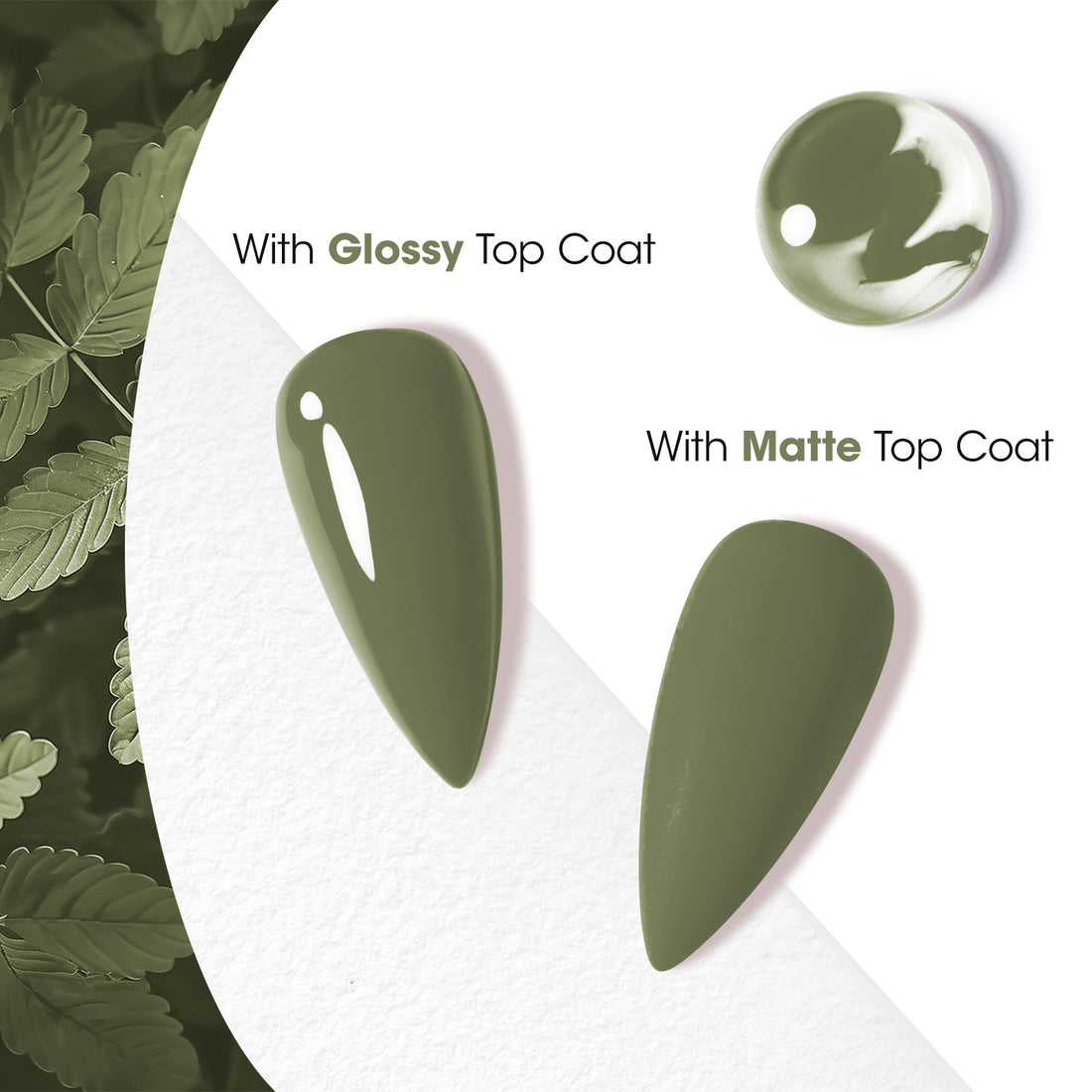 Gellen Gel Nail Polish, 18ml Sage Green Nail Polish Soak Off UV LED Nail Gel Polish Nail Art Manicure Salon at Home DIY Gel, Christmas Gifts for Women Girls