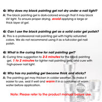 Gellen Black & White Nail Painting Gel, Metal Platinum Reflective Painting Gel Polish for Nails Drawing French-tip Floral Painted Liner Soak off UV/LED Cured for Salon DIY Nail Art