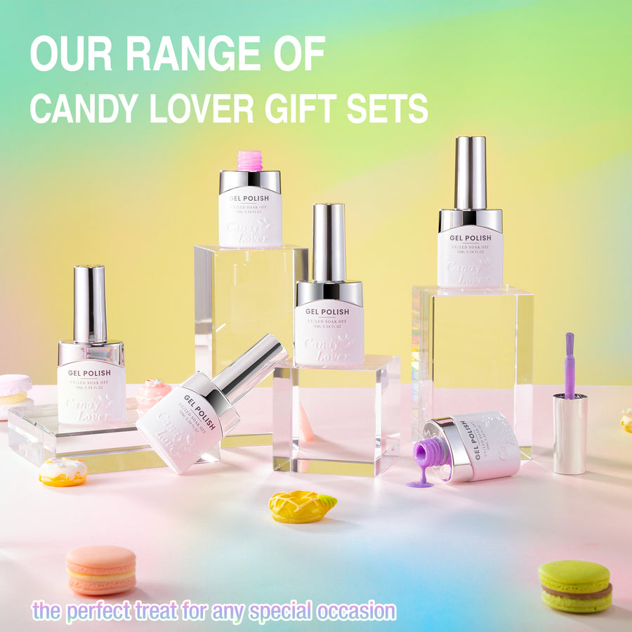 Candy Lover Nail Gel Polish, 6 Colors Classic Macaron Gel Polish Set, Soak Off UV LED Needed Nail Gel Set, Nail Art Gift for Women DIY Manicure