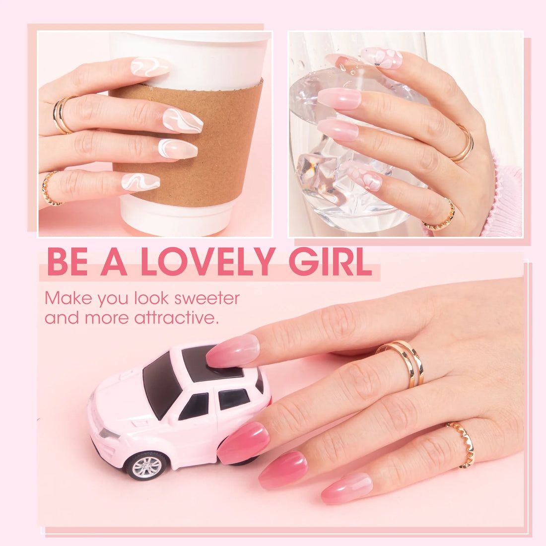 Perfect Summer Gel Nail Polish, 12 Colors Gel Polish Nude Pink Brown Soak Off UV Nail Polish Gel, Manicure DIY Salon Nail Art Gift for Women Girls