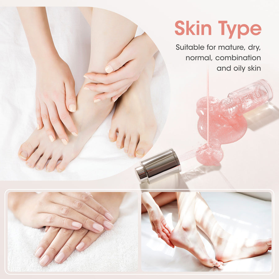 Gellen Nail Cuticle Oil for Growth and Strength, 15ml Vitamin E Nail Nourishing Oil for Hydrating, Moisturizing, Strengthening, Cuticle and Skin Nail Care for Women, Jasmine Scent, Nude Pink Shimmer