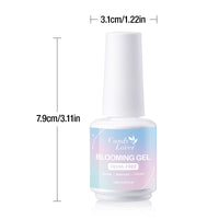 Candy Lover Blooming Gel, 15ml Clear UV/LED Blossom Nails Gel Polish for Spreading Effect Marble Natural Stone Watercolor Floral Print, Soak off DIY Nail Art Gift for Women
