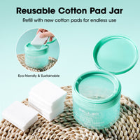 Gellen 120Pcs Nail Cleanser Pads, Lint-Free Alcohol Nail Wipes for Nails, Pre-Moistened Dual-Textured Nail Prep Pads in Jar, Remove Tacky Residue, Prep UV/LED Gel Polish, Acrylic & Press-on Nails