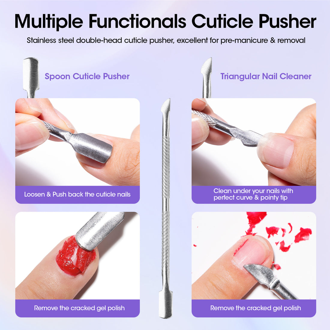 Gellen Gel Nail Polish Remover Kit, with Peelable Liquid Latex for Nails, Gel Polish Remover Kit Fast Nail Gel Removal in 2-5 Minutes No Soaking or Wrapping