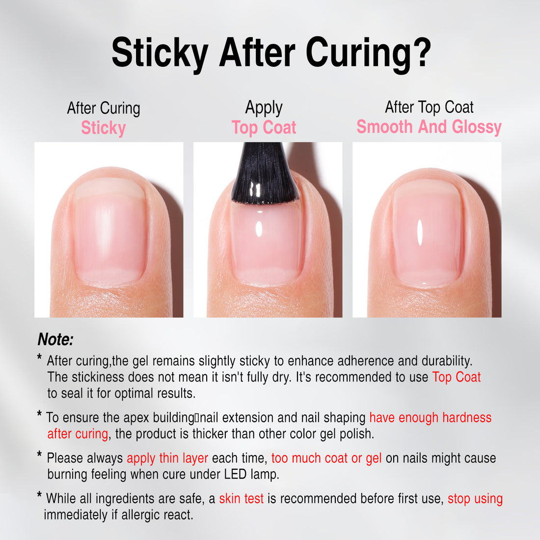 Candy Lover Nail Builder Gel, 7-in-1 Clear Builder for Nails, UV/LED Cured Rubber Base Coat Color Gel Polish Strengthener Thickening Extension Nail Shaping Rhinestone Glue in a Bottle for DIY Home