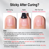 Candy Lover Nail Builder Gel, 7-in-1 Clear Builder for Nails, UV/LED Cured Rubber Base Coat Color Gel Polish Strengthener Thickening Extension Nail Shaping Rhinestone Glue in a Bottle for DIY Home