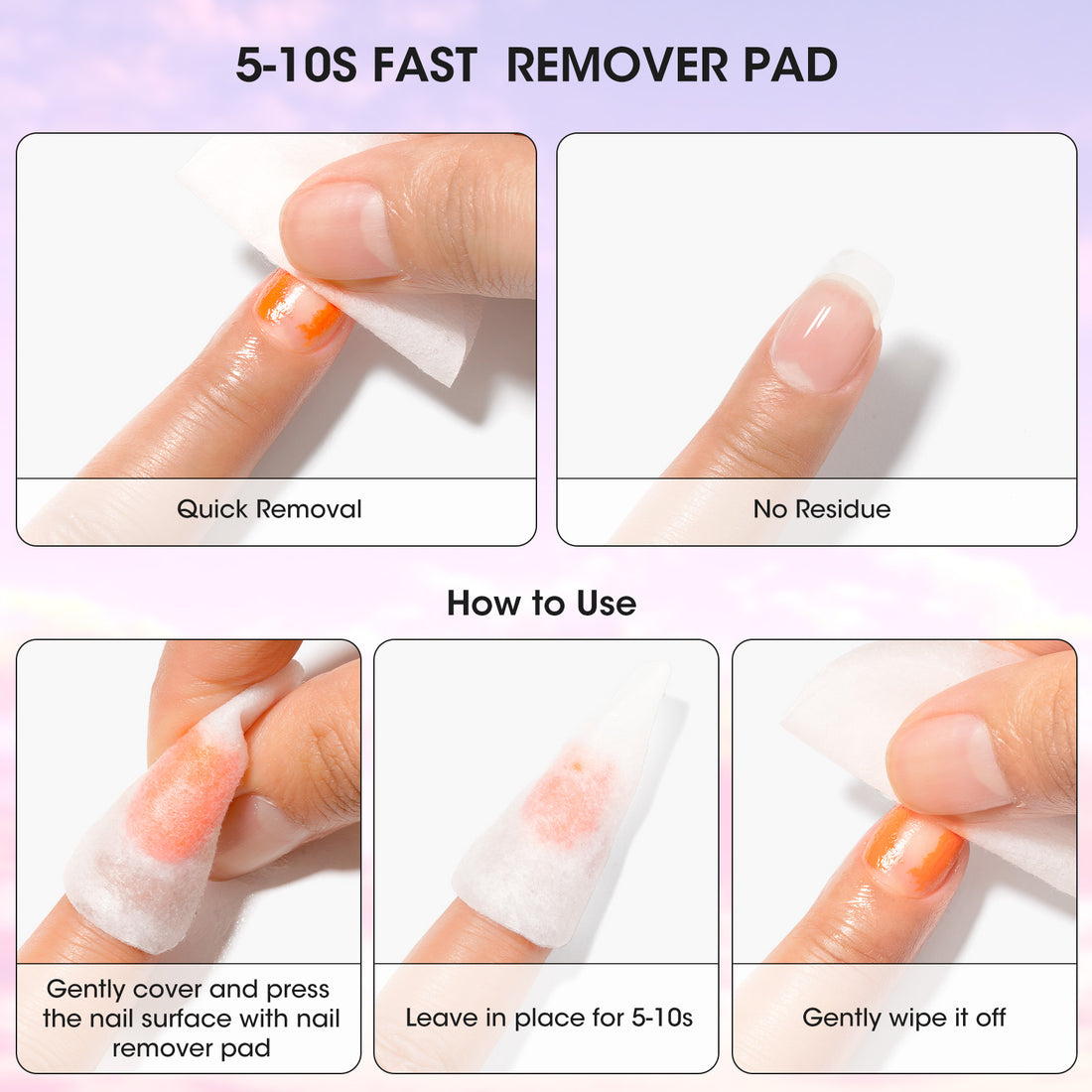 Nailshion Quick Air Dry Nail Polish Set, 16 Colors 10ML Rainbow Nail Polish with Clear Base Top Coat and 35Pcs Remover Pads Spring Summer Regular Nail Lacquer Gift for Women Girls