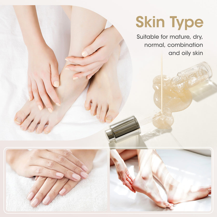 Gellen Nail Cuticle Oil for Growth and Strength, 15ml Vitamin E Nail Nourishing Oil for Hydrating, Moisturizing, Strengthening, Cuticle and Skin Nail Care for Women, Jasmine Scent, Gold Shimmer