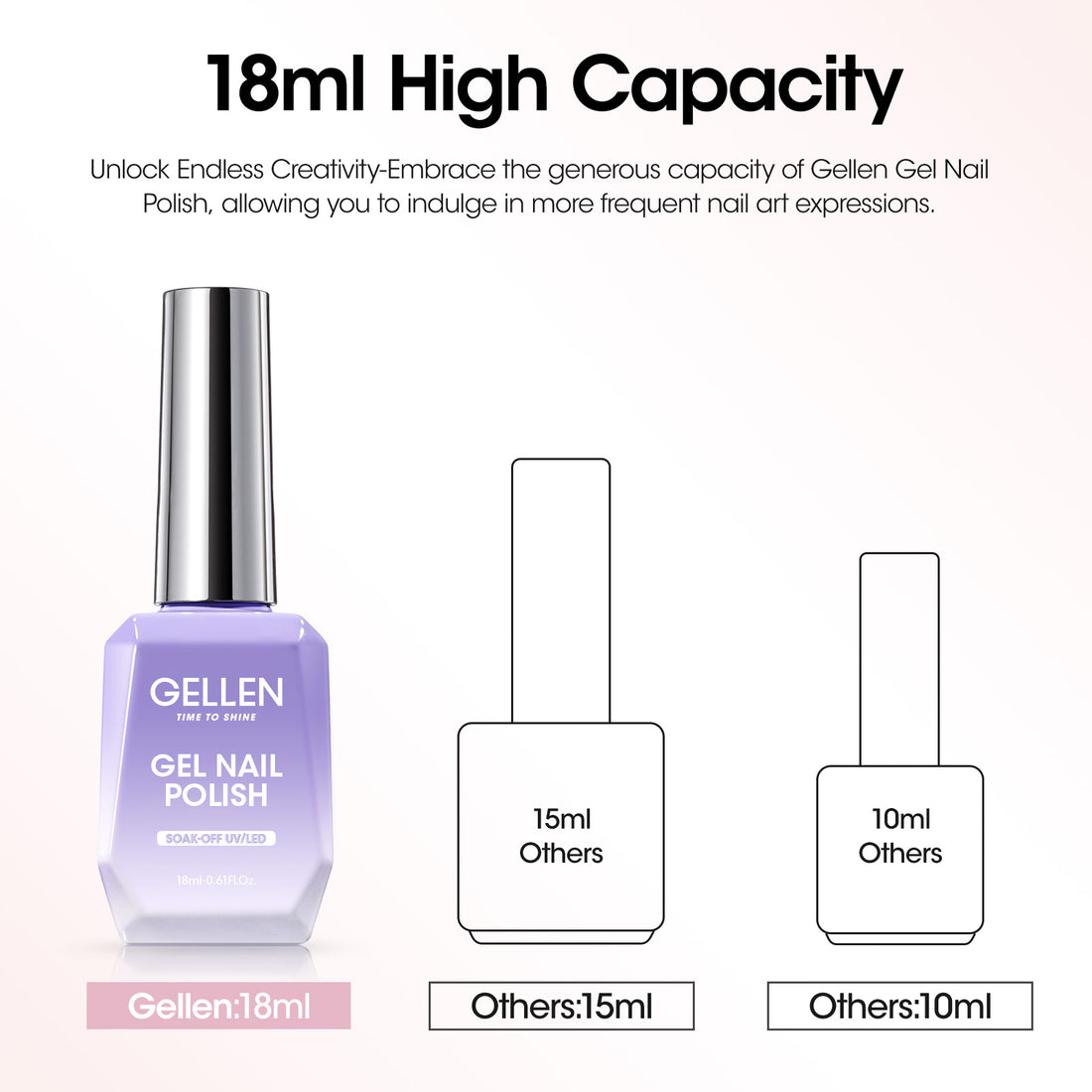 Gellen 18ML Cat Eye Gel Nail Polish, Gray Plum Color Gel Polish with Magnet Stick, Glitter Reflective Magnetic UV Gel Nail Polish for Nail Art Salon