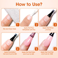 Candy Lover Nail Dehydrator and Primer Set, 15ML Hema-free Air Dry Nails Prep Dehydrate & Acid-free Bond Primer System Kit for Long Lasting Gel Nail Polish Acrylic Press-ons Nail Art Supplies
