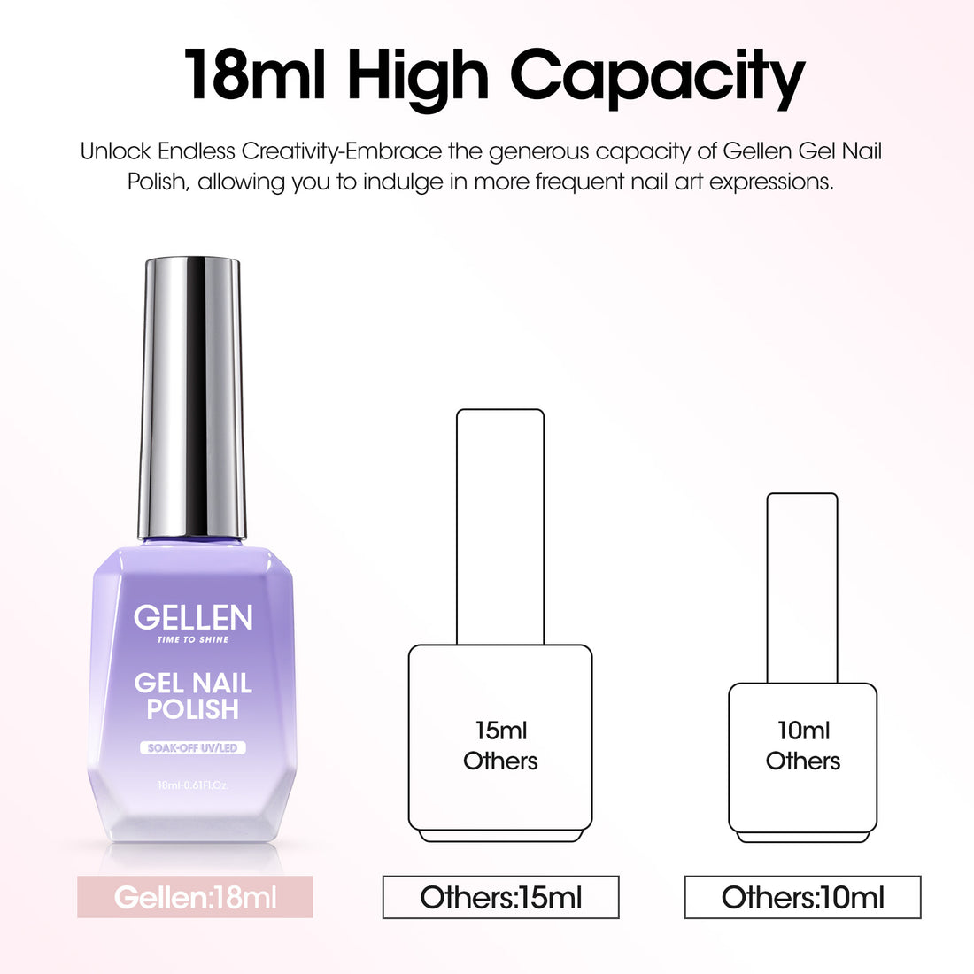 Gellen 18ML Cat Eye Gel Nail Polish, Plum Pink Color Gel Polish with Magnet Stick, Glitter Reflective Magnetic UV Gel Nail Polish for Nail Art Salon