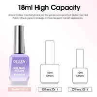 Gellen 18ML Cat Eye Gel Nail Polish, Plum Pink Color Gel Polish with Magnet Stick, Glitter Reflective Magnetic UV Gel Nail Polish for Nail Art Salon