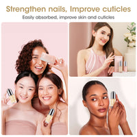 Gellen Nail Cuticle Oil for Growth and Strength, 15ml Vitamin E Nail Nourishing Oil for Hydrating, Moisturizing, Strengthening, Cuticle and Skin Nail Care for Women, Jasmine Scent, Gold Shimmer