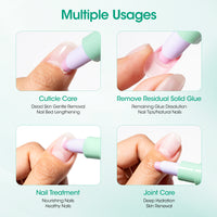 Gellen Cuticle Oil Pusher Pen, Ceramic Cuticle Remover Pen, Refillable Nail Oil Pen, Nail Care Pen for Hangnails & Dry Nails, Nourish & Strengthen Nails, Easy & Mess-Free Cuticle Pusher Manicure Tool