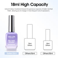 Gellen 18ML Cat Eye Gel Nail Polish, Pale Vine Color Gel Polish with Magnet Stick, Glitter Reflective Magnetic UV Gel Nail Polish for Nail Art Salon